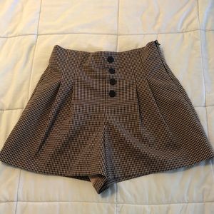 Zara high rise shorts